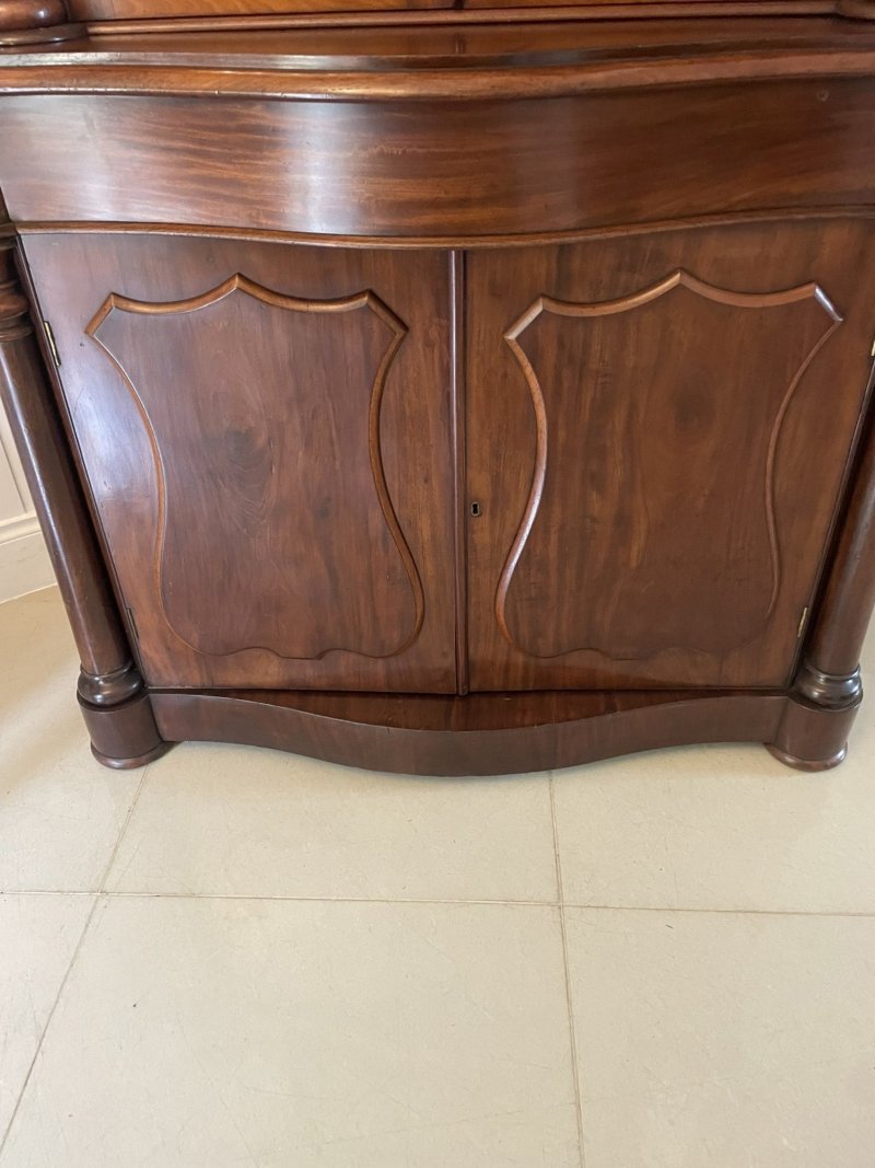 Quality Antique Victorian Mahogany Bookcase - Image 11